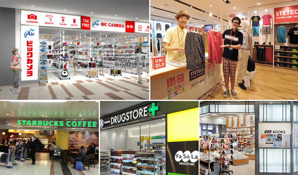 Các địa điểm mua sắm ở Sân bay Narita - Khu vực nhà ga